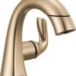 Delta Arvo Champagne Bronze Single hole 1-handle WaterSense Mid-arc Residential Handle