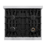 ZLINE KITCHEN & BATH Classic 30-in Standard 4 burners Convection Oven Freestanding Dual Fuel Range ( Stainless Steel )