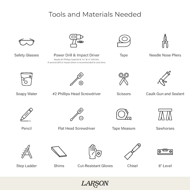 LARSON Signature Selection 32-in x 81-in White Aluminum Reversible Hinge Storm Door Full-view with Interchangeable Screen (Handle Not Included), 14904031  #758238 *JR2508, Retail: $254.00, FINAL PRICE: $149.99 + TAX