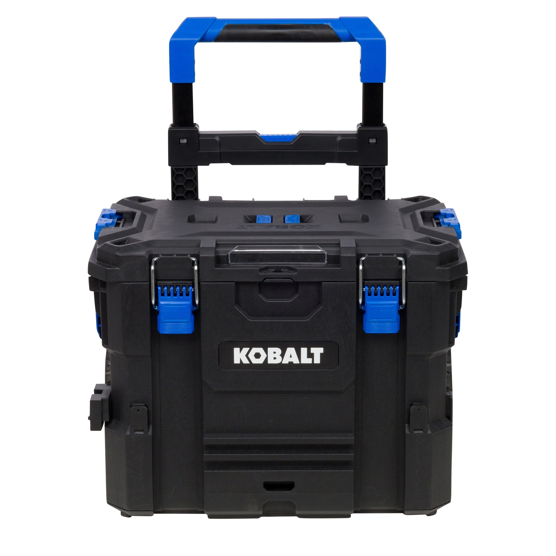 Kobalt CASESTACK 21.5-in W x 26.7-in H x 17.2-in D Black Plastic Rolling Tool Box [FBM-100]