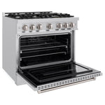 ZLINE KITCHEN & BATH Classic 36-in 6 burners 5.2-cu ft Convection Oven Freestanding Natural Gas Range ( Stainless Steel )