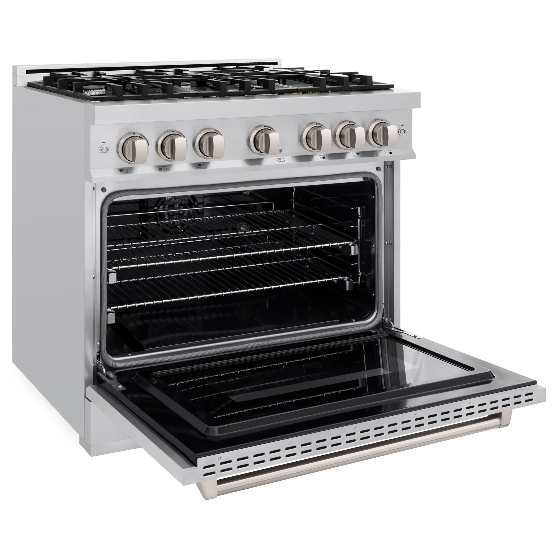ZLINE KITCHEN & BATH Classic 36-in 6 burners 5.2-cu ft Convection Oven Freestanding Natural Gas Range ( Stainless Steel )