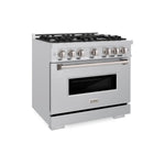 ZLINE KITCHEN & BATH Classic 36-in 6 burners 5.2-cu ft Convection Oven Freestanding Natural Gas Range ( Stainless Steel )