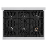 ZLINE KITCHEN & BATH Classic 36-in 6 burners 5.2-cu ft Convection Oven Freestanding Natural Gas Range ( Stainless Steel )
