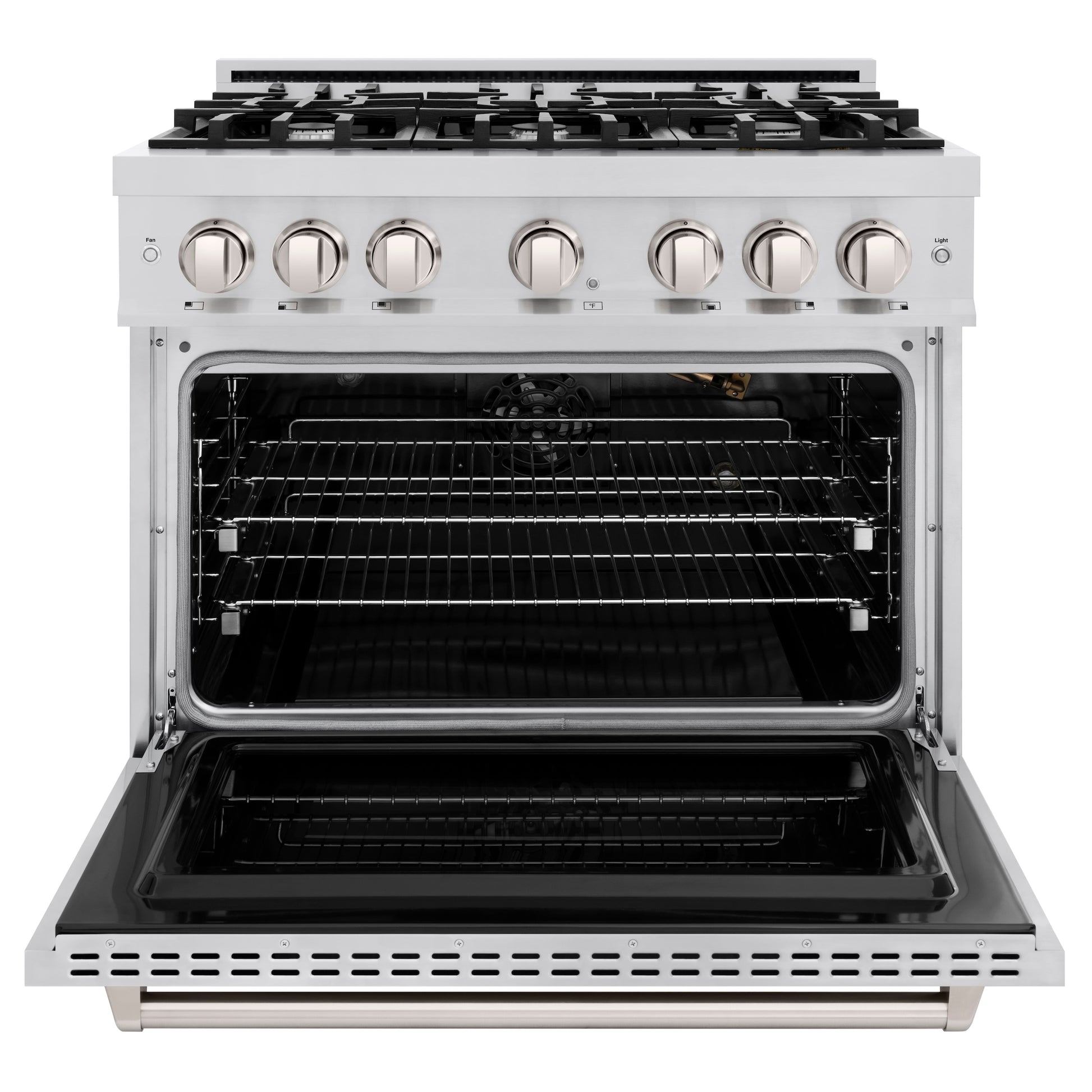 ZLINE KITCHEN & BATH Classic 36-in 6 burners 5.2-cu ft Convection Oven Freestanding Natural Gas Range ( Stainless Steel )