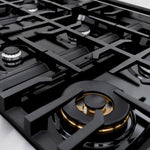 ZLINE KITCHEN & BATH Classic 36-in 6 burners 5.2-cu ft Convection Oven Freestanding Natural Gas Range ( Stainless Steel )