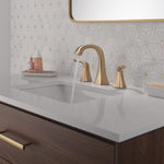 Delta Lacey Champagne Bronze Widespread 2-handle WaterSense Mid-arc Residential Handle Bathroom Sink Faucet with Drain