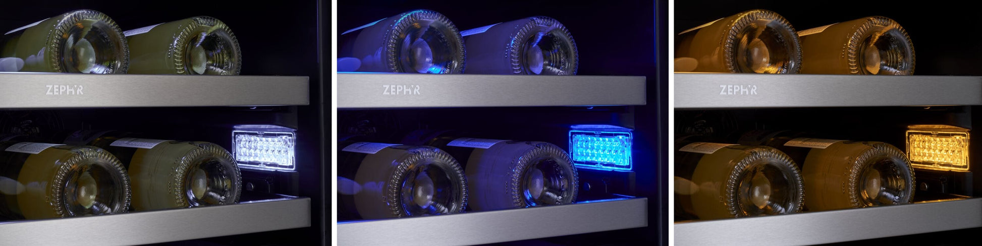 Zephyr Presrv 24-in W 42 -Bottles Stainless Steel Dual Zone Cooling Built-in/Freestanding Indoor Wine Cooler