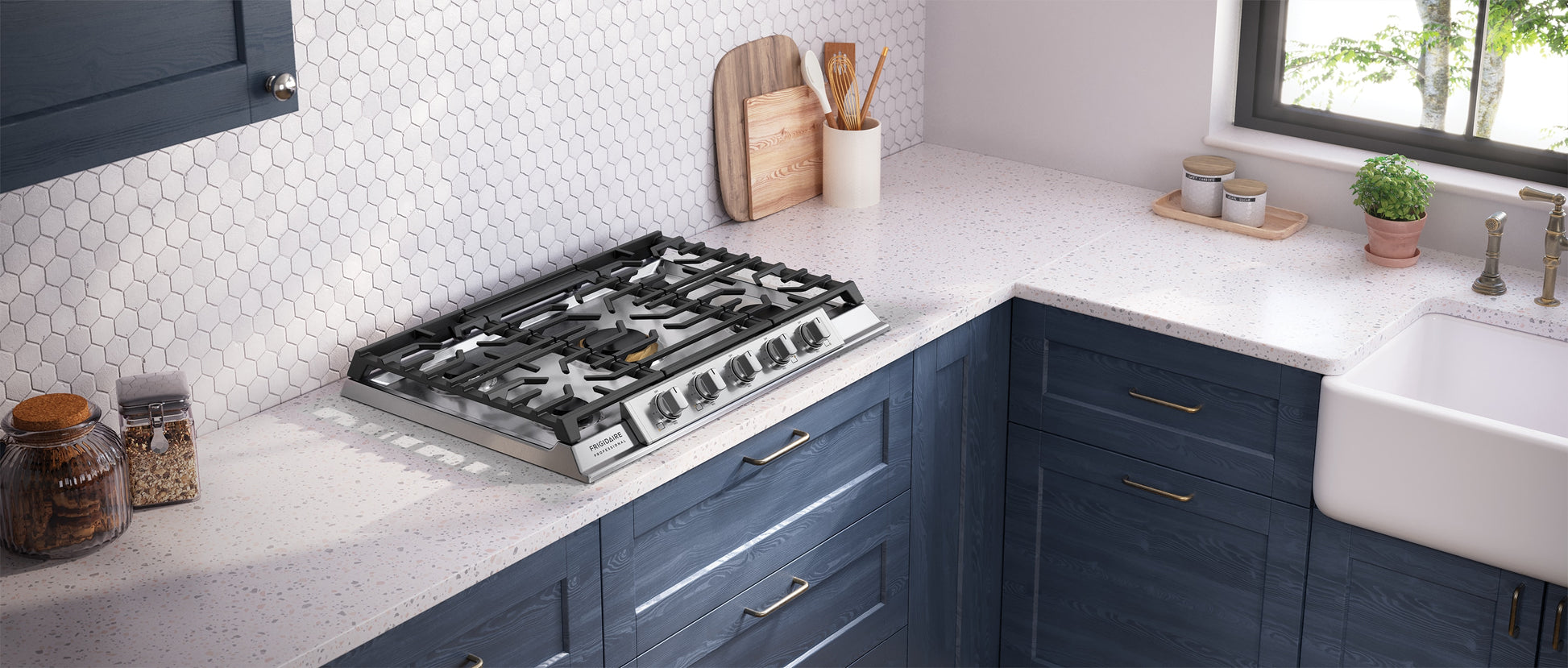 Frigidaire Professional 30-in 5 burners Stainless steel Gas Cooktop