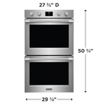 Frigidaire Professional 30-in Double Electric Wall Oven with Total Convection in Stainless Steel, PCWD3080AF *JR2509, Retail: $3,999.00, FINAL PRICE: $1,999.99 + TAX