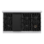 ZLINE KITCHEN & BATH Classic 48-in Standard 4.2-cu ft / 2.5-cu ft Convection Oven Freestanding Double Oven Dual Fuel Range ( Stainless Steel )