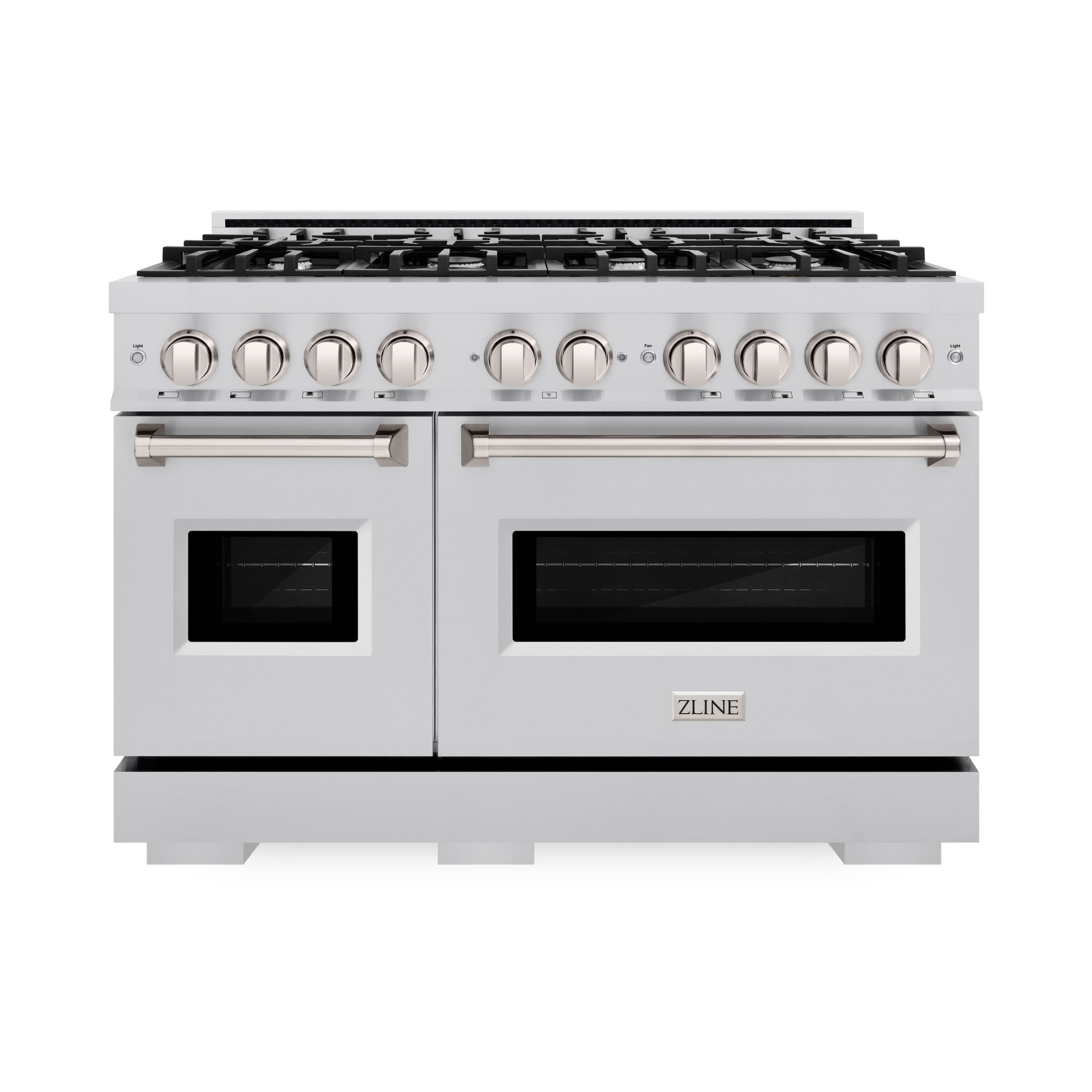 ZLINE KITCHEN & BATH Classic 48-in Standard 4.2-cu ft / 2.5-cu ft Convection Oven Freestanding Double Oven Dual Fuel Range ( Stainless Steel )