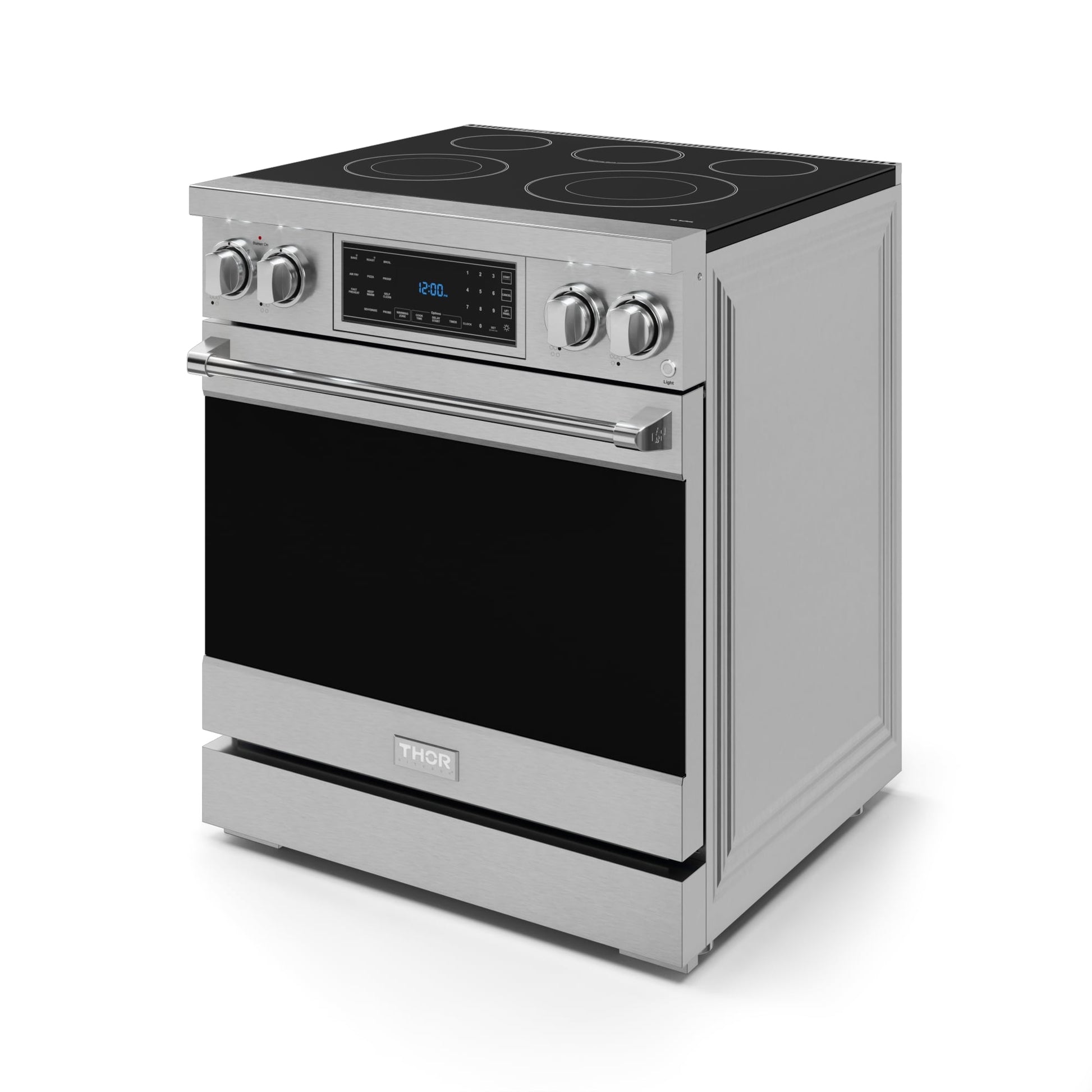 Thor Kitchen Gordon Ramsay Series 30-in Glass Top 5 burners 4.55-cu ft Air Fry Convection Oven Freestanding Electric Range