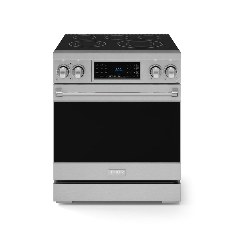 Thor Kitchen Gordon Ramsay Series 30-in Glass Top 5 burners 4.55-cu ft Air Fry Convection Oven Freestanding Electric Range
