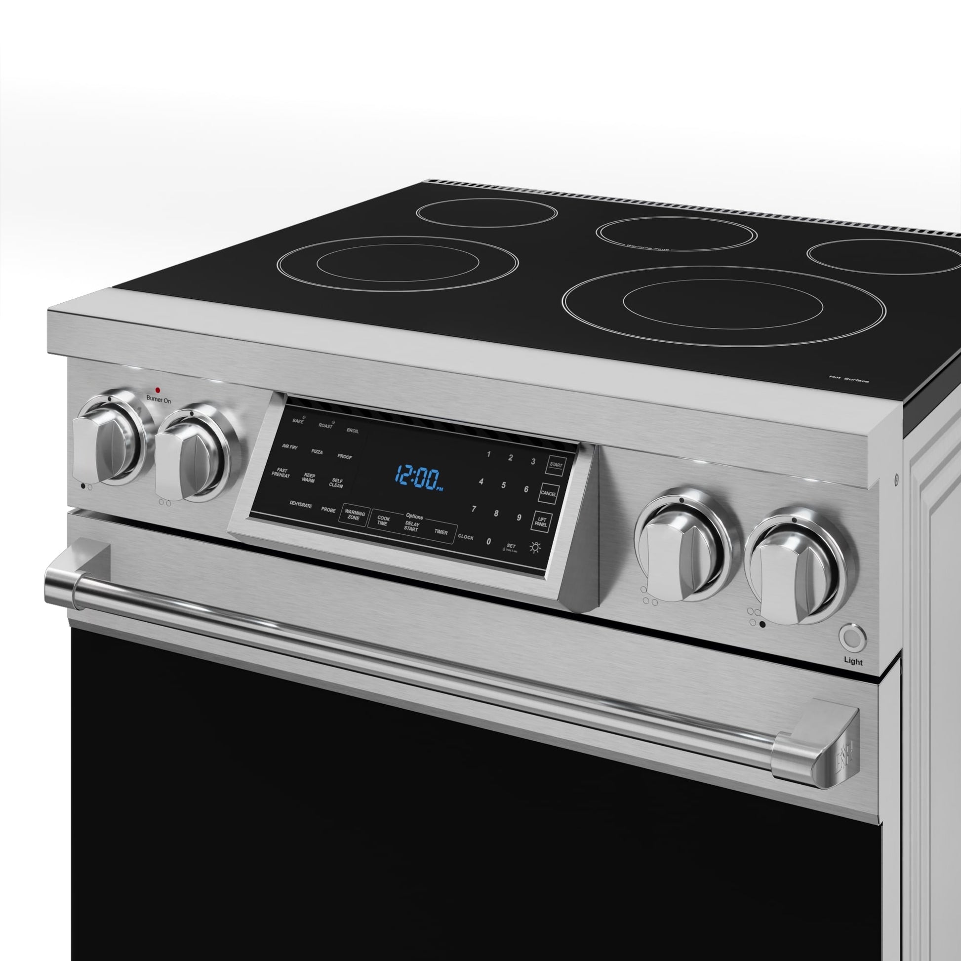 Thor Kitchen Gordon Ramsay Series 30-in Glass Top 5 burners 4.55-cu ft Air Fry Convection Oven Freestanding Electric Range