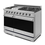 Thor Kitchen Gordon Ramsay Series 48-in 7 burners 4.6-cu ft / 2.2-cu ft Convection Oven Freestanding Double Oven Gas Range ( Stainless Steel )