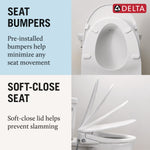 Delta Refresh Premium Elongated Electric Bidet Toilet Seat in White, 893006E-WH, MRSP: $254.49, FINAL PRICE: $ + TAX