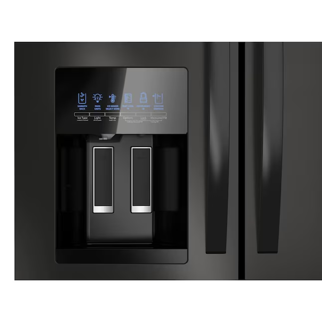 Whirlpool Standard-Depth 24.5-cu ft 4-Door French Door Refrigerator with Ice Maker with Water and Ice Dispenser (Black), WRMF3636RB/00 *JR2510, Retail: $2,999.00, FINAL PRICE: $1,499.99 + TAX