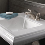 Delta Foundations Two Handle Centerset Bathroom Faucet in Stainless Steel, B2510LF-SS, MRSP: $97.53, FINAL PRICE: $39.99 + TAX