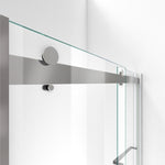 DreamLine Essence Brushed Nickel 56-in to 60-in W x 76.0-in H Frameless Clear Glass Bypass Sliding Shower door