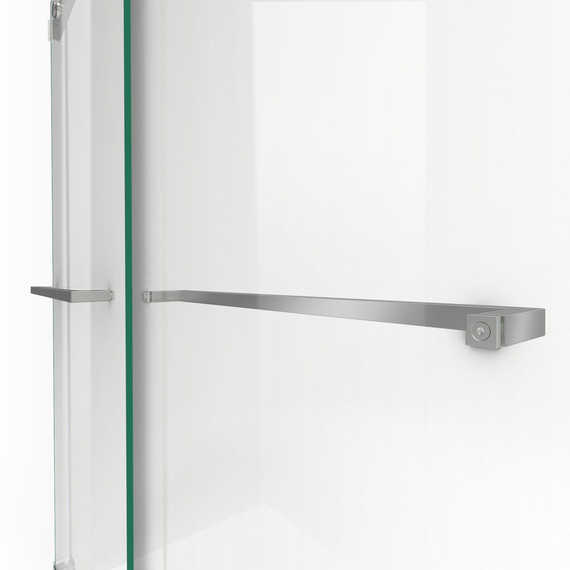 DreamLine Essence Brushed Nickel 56-in to 60-in W x 76.0-in H Frameless Clear Glass Bypass Sliding Shower door