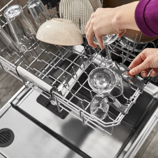 KitchenAid Eco Series 360 MAX JETS 24-in Top Control Built-in Dishwasher With Third Rack (Stainless Steel with PRINTSHIELD Finish) 44-dBA, KDTM404KPS/3 *JR2507, Retail: $1,349.00, FINAL PRICE: $699.99 + TAX