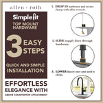 Alpine Reserve Harlow Simplefit Matte Black Single Handle Deck-mount Pull-down Kitchen Faucet with Sprayer (Includes Deck Plate) (Includes Soap Dispenser)