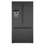 Bosch Standard-Depth 500 Series 26-cu ft 36-in Wide with Ice Maker ( Black Stainless Steel )
