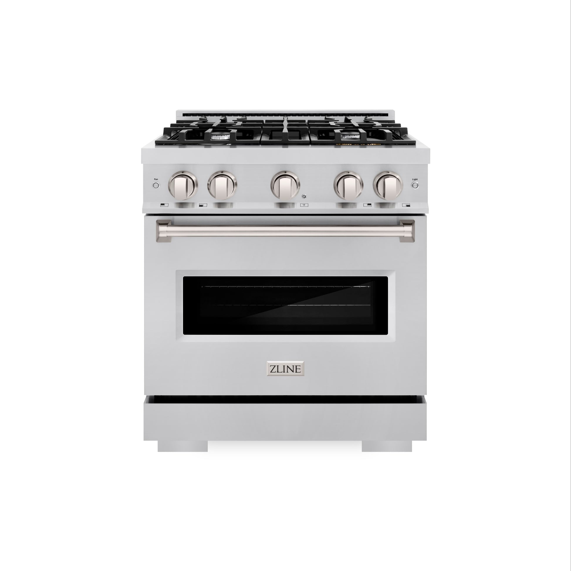 ZLINE KITCHEN & BATH Classic 30-in Standard 4 burners Convection Oven Freestanding Dual Fuel Range ( Stainless Steel )