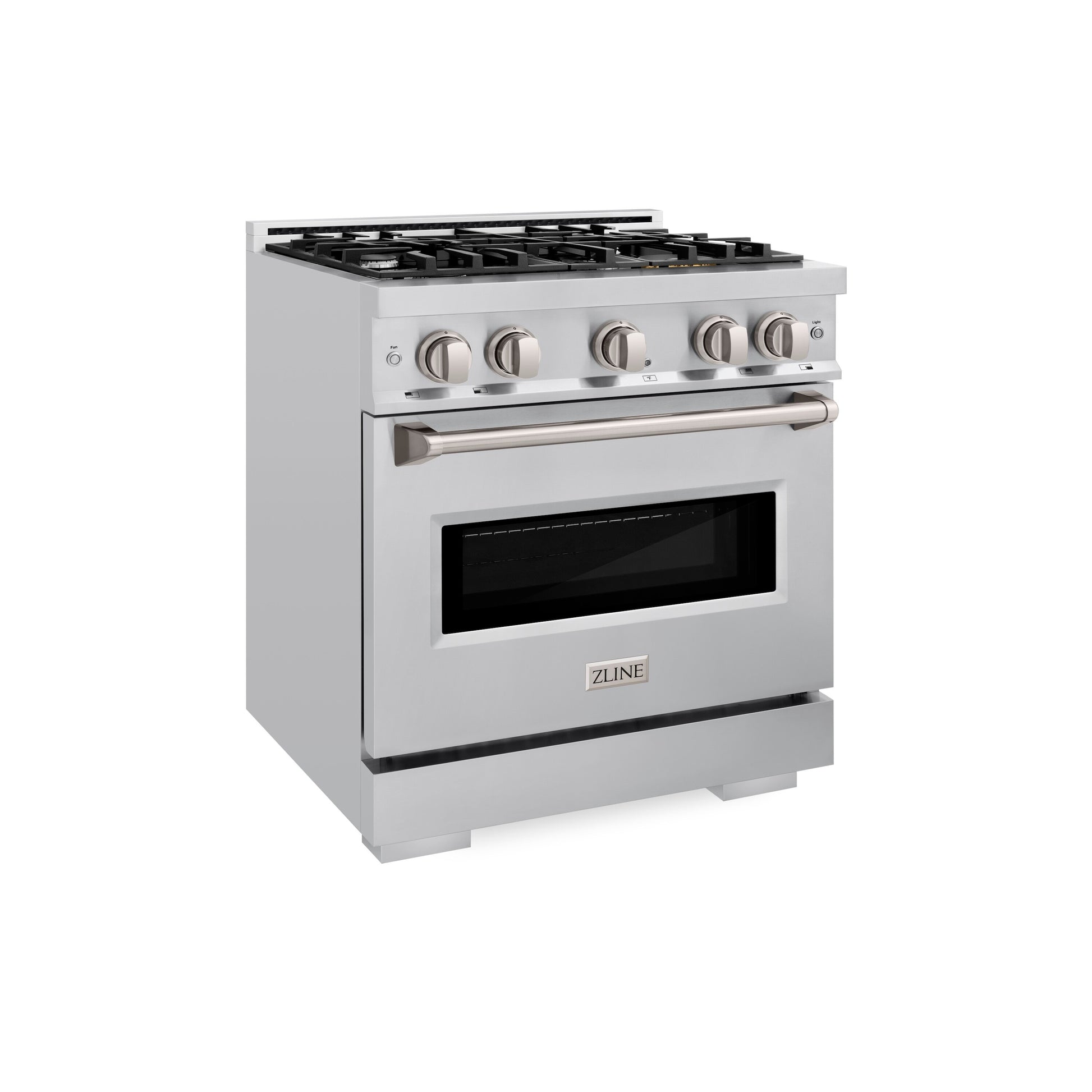 ZLINE KITCHEN & BATH Classic 30-in Standard 4 burners Convection Oven Freestanding Dual Fuel Range ( Stainless Steel )