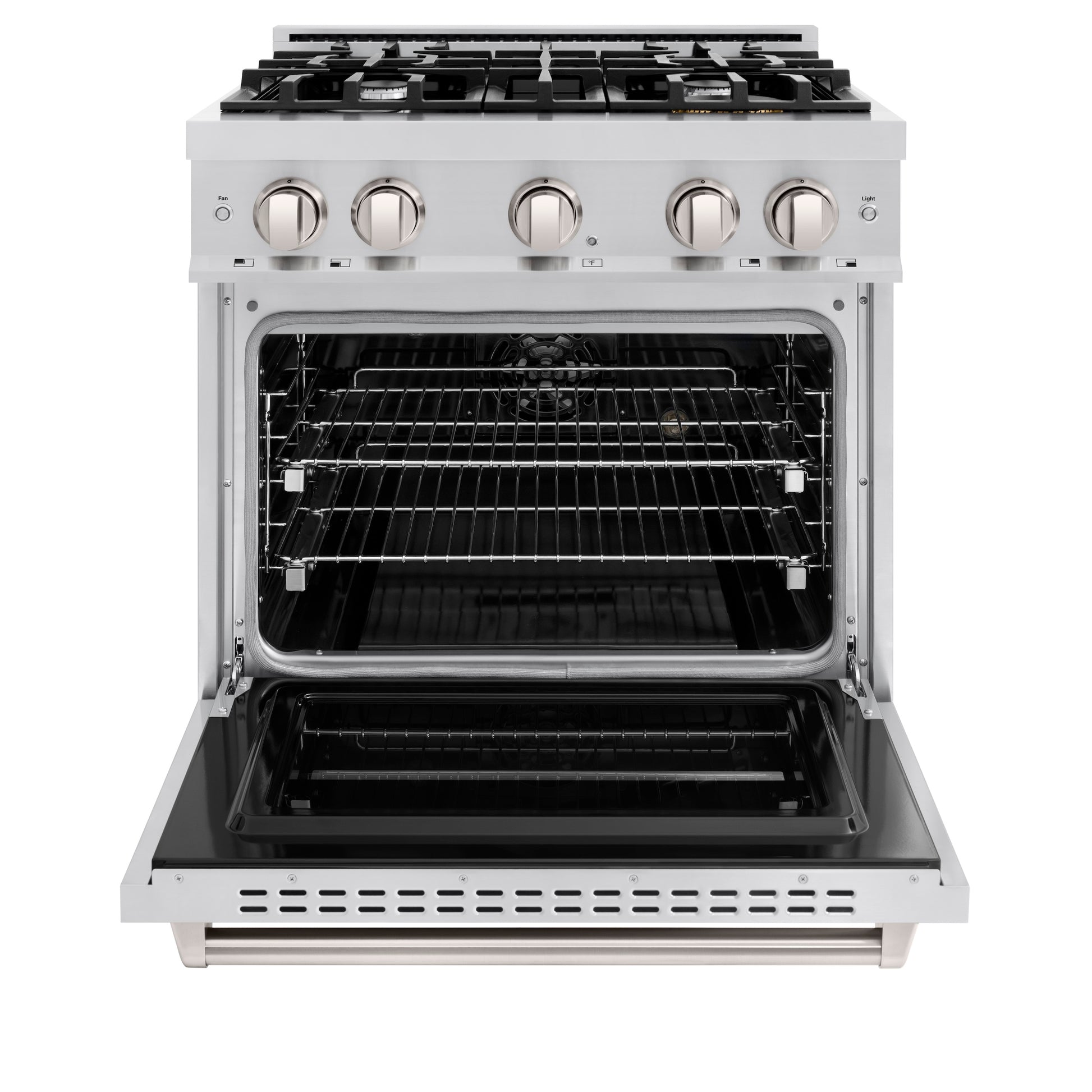 ZLINE KITCHEN & BATH Classic 30-in Standard 4 burners Convection Oven Freestanding Dual Fuel Range ( Stainless Steel )