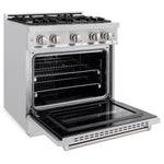 ZLINE KITCHEN & BATH Classic 30-in Standard 4 burners Convection Oven Freestanding Dual Fuel Range ( Stainless Steel )