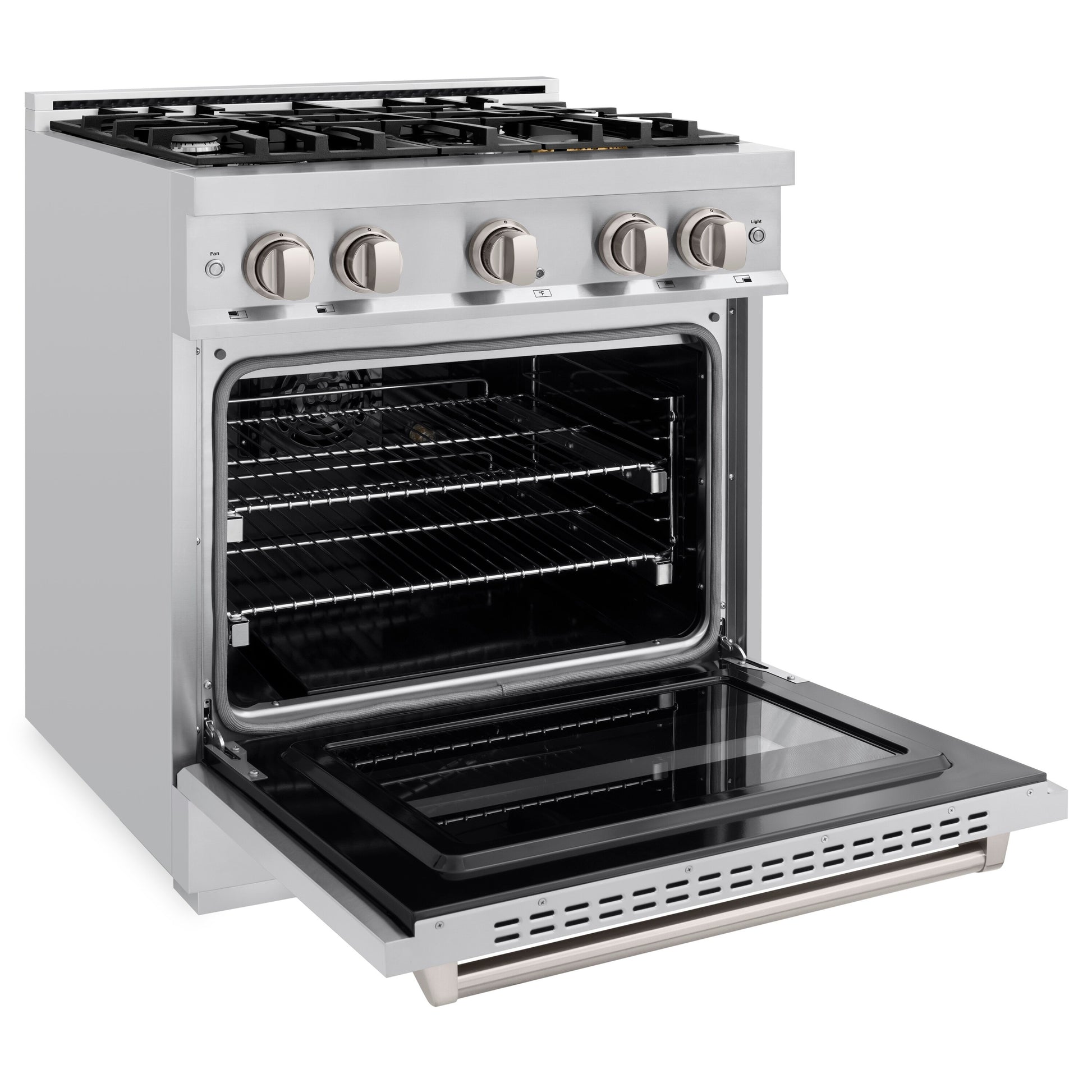 ZLINE KITCHEN & BATH Classic 30-in Standard 4 burners Convection Oven Freestanding Dual Fuel Range ( Stainless Steel )