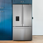 Cosmo Counter-Depth 22.4-cu ft 3-Door French Door Refrigerator with Ice Maker with Water Dispenser (Stainless Steel), COS-FDR223GWSS *JR2509, Retail: $3,149.99, FINAL PRICE: $1,499.99 + TAX