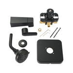 Alpine Reserve Dunmore Matte Black 1-handle Multi-function 3.752-in Round Bathtub and shower Faucet ( Valve Included )