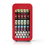 TCL 17.7-in W 94-Can Capacity Red Freestanding Indoor Beverage Refrigerator with Glass Door, BC94L2R *JR2512, Retail: $449.00, FINAL PRICE: $199.99 + TAX