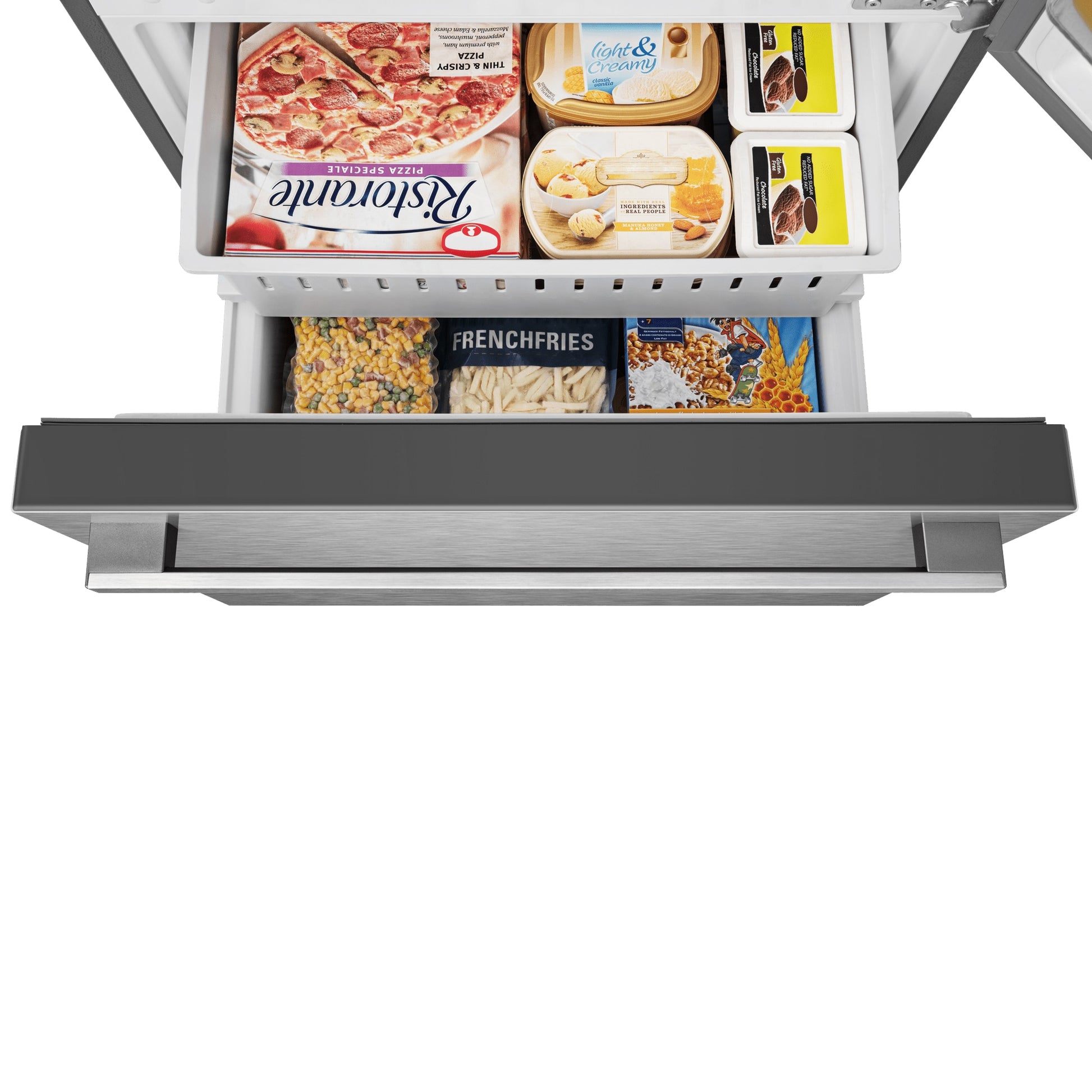 Hisense 17.2-cu ft Counter-Depth 32-in Wide Bottom-Freezer Refrigerator Fingerprint Resistant Stainless Steel ) ENERGY STAR Certified