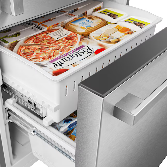 Hisense 17.2-cu ft Counter-Depth 32-in Bottom-Freezer Refrigerator (Fingerprint Resistant Stainless Steel), HRB171N6ASE *JR2511, Retail: $1,099.00, FINAL PRICE: $699.99 + TAX