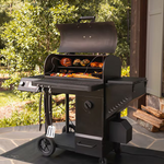 Oklahoma Joe's Tahoma Gravity Feed 900-Sq. in Black Horizontal Charcoal Smoker, 24203104 *JR2509, Retail: $799.99, FINAL PRICE: $429.99 + TAX