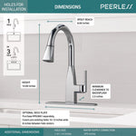 Peerless Xander Single-Handle Kitchen Faucet in Chrome, P7919LF, MSRP: $314.86, FINAL PRICE: $59.99 + TAX