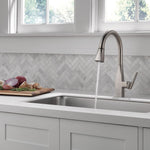 Peerless Xander Single Handle Pulldown Kitchen in Stainless Steel, P7919LF-SS, MSRP: $399.91, FINAL PRICE: $79.99 + TAX