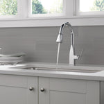 Peerless Xander Single-Handle Kitchen Faucet in Chrome, P7919LF, MSRP: $314.86, FINAL PRICE: $59.99 + TAX