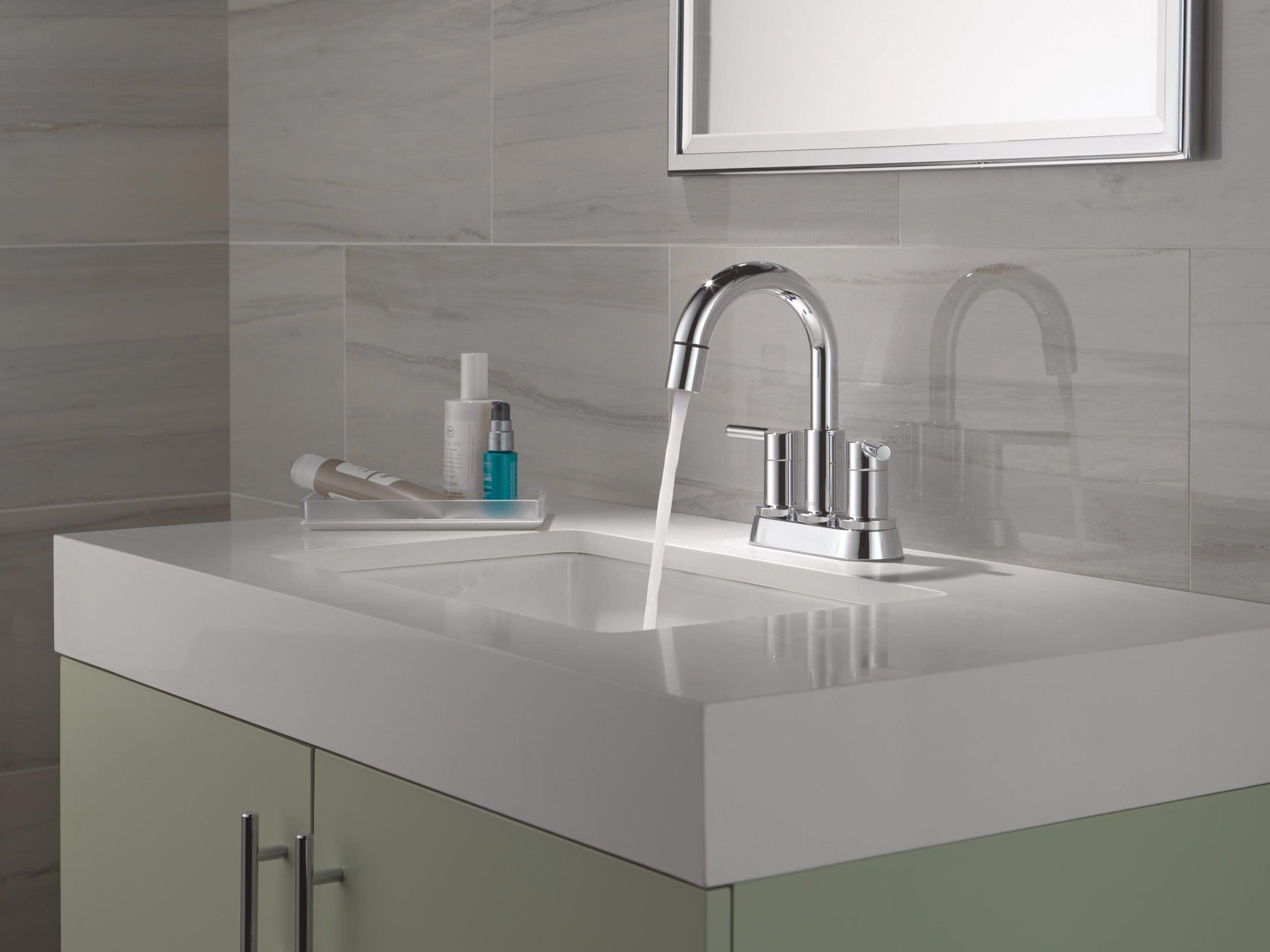 Delta Nicoli Two Handle Centerset Pull-Down Bathroom Faucet in Chrome, 25749LF-PD, MRSP: $233.2, FINAL PRICE: $ + TAX