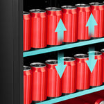 Hisense 23.4-in W 164 -Can Capacity Stainless Steel Built-in/Freestanding Indoor Beverage Refrigerator with Glass Door