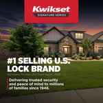 Kwikset Signature Series Tripoli Satin Nickel Interior or Bed/Bath Privacy Door Handle