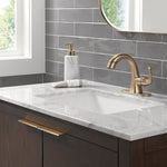 Delta Arvo Champagne Bronze Single hole 1-handle WaterSense Mid-arc Residential Handle
