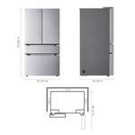 LG Standard-Depth 29.6-cu ft 4-Door 36-in Smart Compatible French Door Refrigerator with Ice Maker with Water Dispenser (PrintProof Stainless Steel), LF30S8210S *JR2510, Retail: $3,299.00, FINAL PRICE: $1,499.99 + TAX