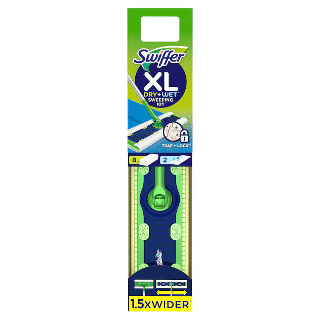 Swiffer Sweeper XL Dry + Wet Starter Kit Blend Non-wringing Flat Mop, 3700092816, MSRP: $22.98, FINAL PRICE: $11.99