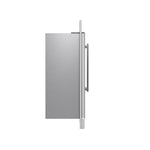 FORNO Rizzuto 27.6-cu ft Counter-Depth 60-in Wide Side-by-Side Refrigerator (Stainless Steel)