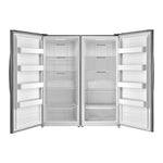 FORNO Rizzuto 27.6-cu ft Counter-Depth 60-in Wide Side-by-Side Refrigerator (Stainless Steel)